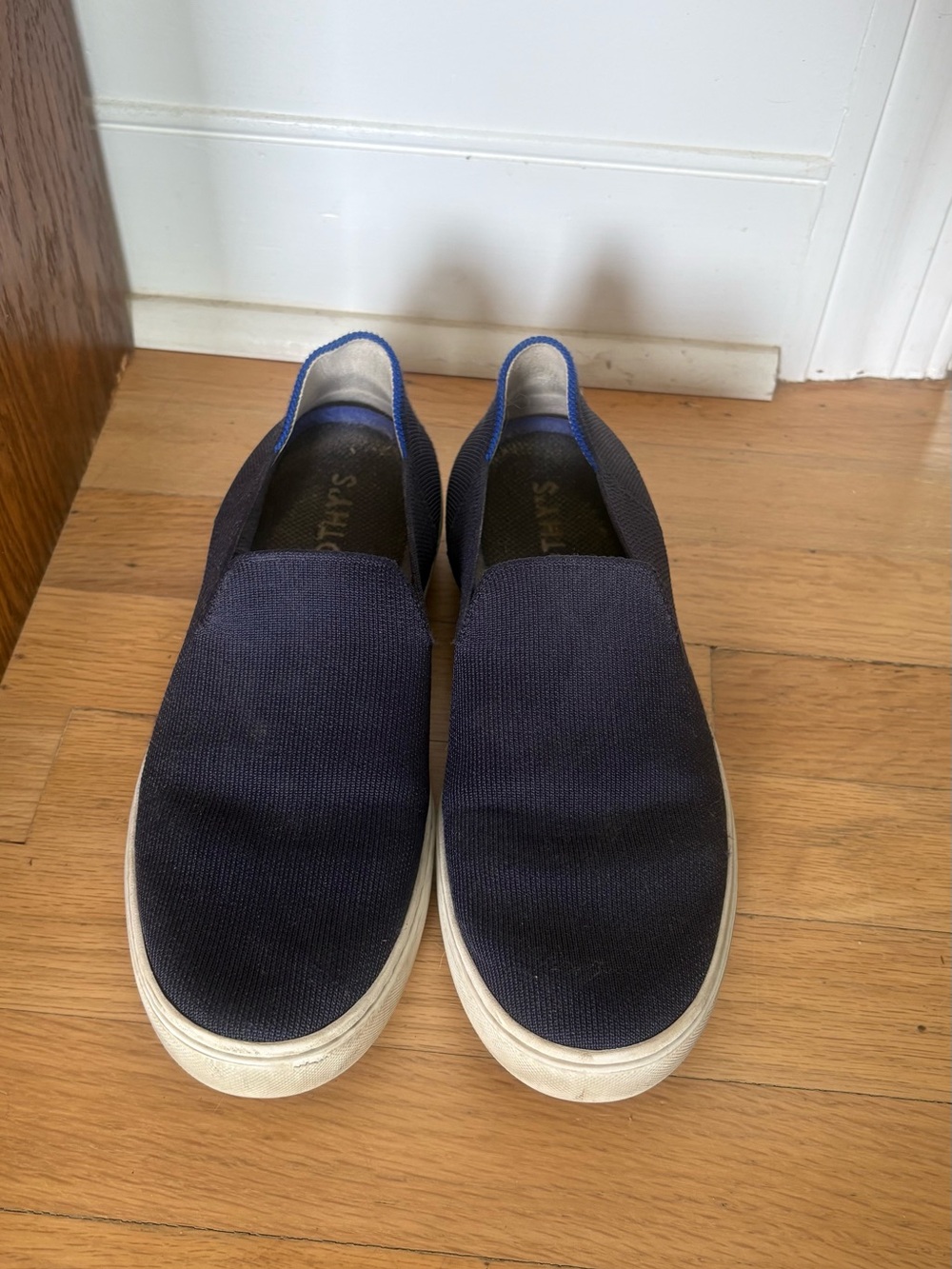 Rothy's Navy Blue Slip-On Sneakers